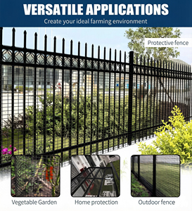 Grillage métallique <span class=keywords><strong>noir</strong></span> DHWCWRE 1/2 pouce 24 x 100 pieds, grillage en PVC, clôture en <span class=keywords><strong>vinyle</strong></span>, rouleau de grillage métallique pour poulailler - Product Image 4