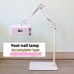 <span class=keywords><strong>Lampe</strong></span> à ongles rechargeable Tabouret de manucure Tabouret de pédicure 360 ° Rotatif librement Lampadaire puissant pour salon de beauté - Product Image 3