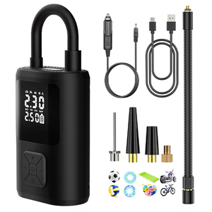 <span class=keywords><strong>Mini</strong></span> Compresor de Aire Eléctrico Portátil, <span class=keywords><strong>Inflador</strong></span> de Neumáticos con Manómetro y Luz LED para Auto, Motocicleta, Bicicleta y Balones - Product Image 1