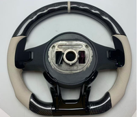 Volant en cuir blanc et fibre de carbone forgée pour Mercedes Benz W204 W205 W211 W213 W212 W222 EQA E550 G63 C63 AMG GT