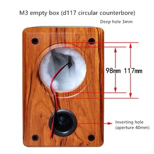 Y-070 Loa tần số đầy đủ 4 inch hộp rỗng âm thanh thụ động Vỏ loa siêu trầm hộp rỗng Tự làm vỏ loa gỗ Hifi - Product Image 6