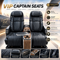 Sièges de Capitaine VIP de Luxe Premium pour Voiture, Sièges Arrière Modifiés avec Console Centrale et Inclinaison Électrique pour MPV et Van