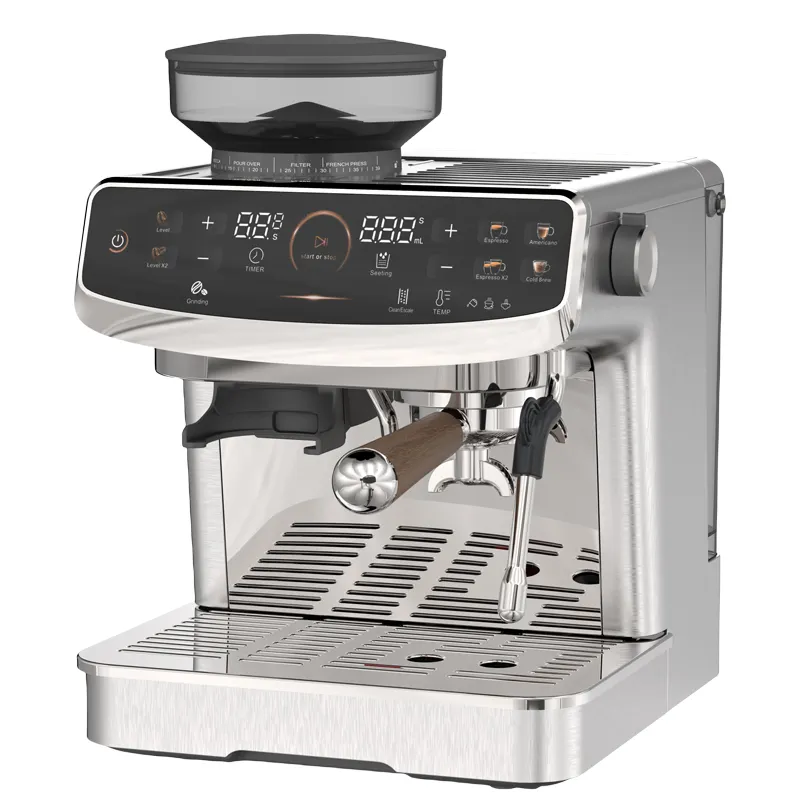 卸売コーヒーメーカー2200Wエスプレッソコーヒーマシングラインダー付き自動コーヒー製造機