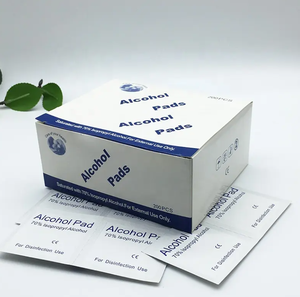 100 pièces tampons jetables de préparation d'<span class=keywords><strong>alcool</strong></span> 75% éthanol <span class=keywords><strong>alcool</strong></span> médical saturé peau lingettes nettoyantes pour la maison en plein air désinfection - Product Image 4