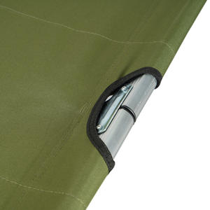 Lit de camping tout en aluminium pliable de voyage en plein air, lit pliant et lit de camping extérieurs faciles à transporter. - Product Image 6