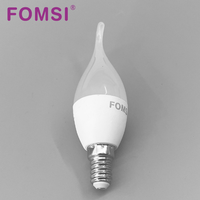 FOMSI Ampoule à bougie LED 5W 7W 9W C37 Ampoule E14/E27/B22 AC100-240V 3000K/4000K/6000K pour l'éclairage de l'espace intérieur de la maison