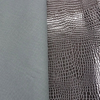 Tissu en cuir synthétique imperméable à changement de couleur, motif gaufré, PU imitation crocodile, similicuir, cuir artificiel verni, personnalisé