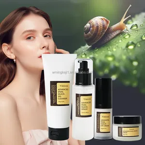 Wholesale Vegan Snail Skin Care Products Cleanser Serum Eye Cream Moisturizer Skin Care Kit Snail Muscin Facial Skin Care Set