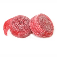 Blue Raspberry Smaak Zoethout Zure Riem Gummy Snoep In Bulk