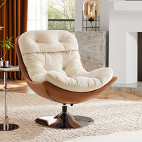 Fauteuil pivotant moderne pliable en L pour salon, style luxe léger, idéal pour la détente