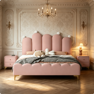 Lit <span class=keywords><strong>pour</strong></span> enfants sur mesure haut de gamme Chine Chicheng <span class=keywords><strong>pour</strong></span> garçons et filles, lit canapé, tailles spéciales, cadre en bois de pin, cuir confortable - Product Image 4