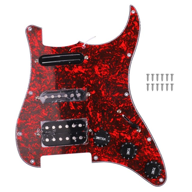 Pre Wired Single Double Coil Electric Guitar Pickups 1 Volume 2 Tone Knobs Loaded Pickup Stringed Instruments Parts Accessories