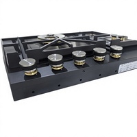 Table de cuisson à gaz 5 brûleurs en pierre frittée pour cuisinières en ardoise, surface de cuisine intégrée en fonte pour hôtels et foyers
