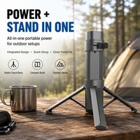 Batería Portátil Starlink Mini 166Wh 45000mAh con Soporte para Trípode, 6 Horas de Autonomía, Carga Rápida USB-C PD de 65W, Carga Pasante, Alimentación para RV