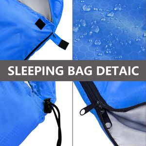 Adultes Enfants Camping en plein air Sac <span class=keywords><strong>de</strong></span> couchage léger et étanche avec sac compact pour 4 saisons Randonnée Alpinisme - Product Image 4