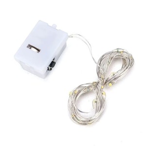 LED Copper Wire String Lights 1M Manual Switch Button Battery Power Decorative <b>Wedding</b> Lights For Flowers <b>Cakes</b> Gift <b>Boxes</b> - Product Image 2