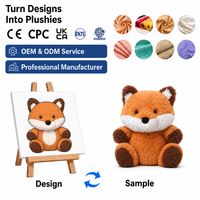 Peluche Mascotte Renard de la Jungle Personnalisée avec Logo et Couleurs, Jouet Cadeau de Marque