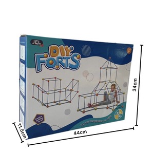 Giáo dục trẻ em tự làm 158pcs xây dựng nối Pháo đài tập thể dục tư duy kỹ năng-Đồ chơi - Product Image 2