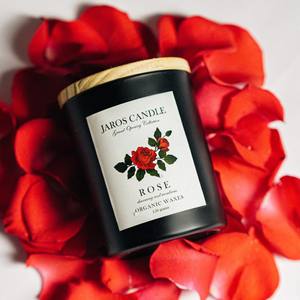 Vela perfumada de jazmín, Rosa perfumada hecha a mano para boda y cumpleaños - Product Image 3