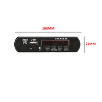 Carte mère MP3 avec écran couleur, lecture de dossiers BT, 5V et 12V, amplificateur de puissance, décodage MP3, enregistrement d'appels sans perte