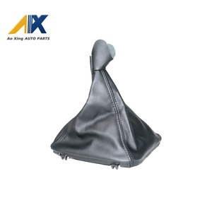 New Black Leather <strong>Gear</strong> <strong>Knob</strong> Cover for General Standards Manual Shift Collar Boot with Frame Compatible - Product Image 3
