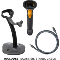 Escáner de Código de Barras Láser de Mano con Cable 1D LS2208 Negro para Zebra Symbol LS2208-SR20007R-NA