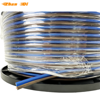 Câble audio professionnel bleu pour haut-parleur de voiture, répartiteur audio 100m/rouleau, conducteur en cuivre plaqué aluminium, garantie 1 an pour Toyota FAW 2019-