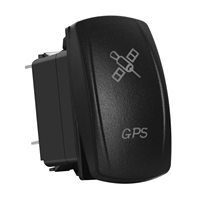 Interrupteur à bascule GPS 12V 5 broches ON/OFF, interrupteur à bascule lumineux LED étanche pour bateau RV ATV 4x4 Caravan Camper Dashboard