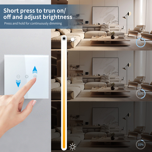 Tuya nhà thông minh Wifi <span class=keywords><strong>Dimmer</strong></span> cảm ứng chuyển đổi 240V RF433 bền dẫn mờ điều khiển từ xa tường chuyển đổi tương thích thông minh bằng giọng nói - Product Image 3