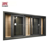 Ventanas Corredizas Horizontales de Acero Inoxidable con Doble Acristalamiento y Marco de Aluminio Insonorizado, Estándar Australiano AS2047, de Tres o Dos Vías