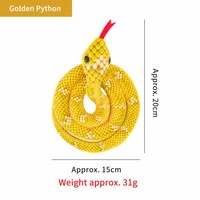 En stock, vente en gros, personnalisable : Jouet interactif pour chat en peluche souple, réaliste, en forme de serpent, avec herbe à chat, sonore et qui couine