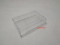 Boîte de cassettes audio en plastique transparent