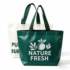 Size Eco Woven Handle Length Pp Recycle Reusable Shopper Bags Custom Promotional <b>Gifts</b> - Product Image 1