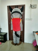 Costume de mascotte hyène DJ personnalisé, vente directe d'usine Blue Sky, costume de mascotte de dessin animé pour adulte, en vente