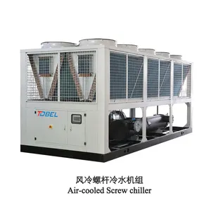 Refroidisseur d'usine refroidi par air de 300 tonnes refroidi par eau fabriqué en Chine Refroidisseur d'eau à vis