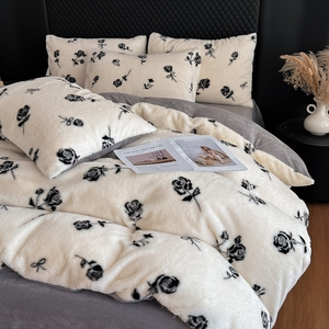 Articles de literie à motifs floraux de dessins animés, draps, taies d'oreiller, ensembles de housses de couette - Product Image 4