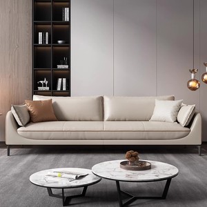 Bureau en cuir canapé simple <span class=keywords><strong>salle</strong></span> <span class=keywords><strong>de</strong></span> <span class=keywords><strong>réception</strong></span> d'affaires trois personnes table basse ensemble 3 + 2 + 1 loisirs peut dormir - Product Image 5