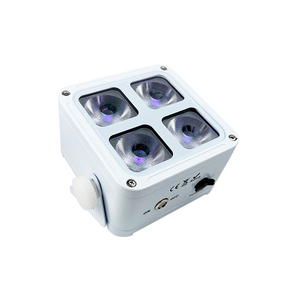 NUEVO Juego de 4 Luces LED Recargables IP65 Resistentes al Agua, 6 en 1 RGBWA+UV, Control Remoto DMX Inalámbrico, Pantalla OLED, Aleación de Aluminio para Escenarios y <span class=keywords><strong>DJ</strong></span> - Product Image 2