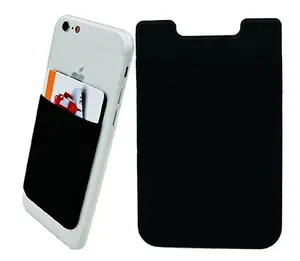 phone sticks mini credit card holder stick on the back of your phone 3M adhesive phone card holder wallet