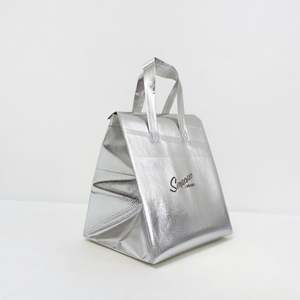 Bolsa Térmica para Llevar Comida y Bebidas, Bolsa Refrigerante Desechable de Tela No Tejida con Aislamiento de Papel de Aluminio - Product Image 1
