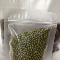 Sachet refermable personnalisé en PE transparent givré, résistant à l'humidité et au congélateur, pour aliments pour animaux et céréales