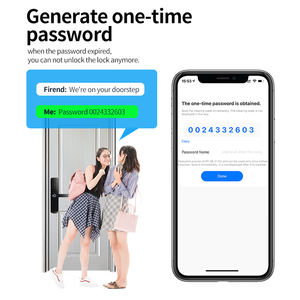 Fingerprint Aluminum Alloy Wood <strong>Door</strong> Outdoor Gate <strong>Electric</strong> WiFi Digital Virtual Passcode Smart Home Tuya Cloud <strong>Door</strong> Lock - Product Image 6