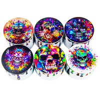 2026 POPULAR Molinillo de Hierbas Metálico de 40mm, 50mm, 55mm, 63mm, para Tabaco y Especias, Venta al por Mayor, Bajo MOQ, Logotipo Personalizado, Molinillos de 4 Capas para Fumar