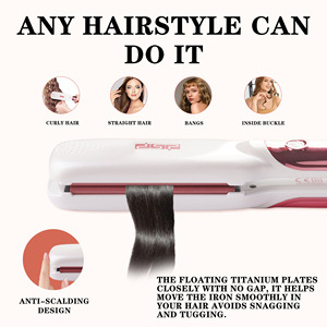 เครื่องหนีบผมและม้วนผม Dsp Professional ปรับอุณหภูมิได้ ร้อนเร็ว สำหรับผมแห้ง - Product Image 4