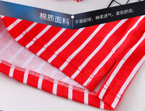 Pantalones Cortos de Algodón para Hombre, Estilo Informal, Holgados, Tipo Bóxer, Juveniles, a Rayas, Transpirables, para Dormir - Product Image 6