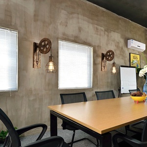 Lámparas de pared de estilo industrial americano, polea retro, jaula de liron para Decoración - Product Image 4