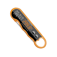 Thermomètre de barbecue numérique personnalisé OEM & ODM aimant de rétroéclairage pliable et étanche Thermomètre ménager à lecture instantanée