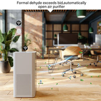 Détecteur de Qualité de l'Air RSH Smart WiFi ZigBee Optionnel avec Capteur d'Humidité, Moniteur de CO2 et de Gaz VOC, Compatible Android