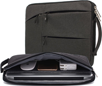 Sac vertical en polyester avec pochette pour ordinateur portable 13 14 15 pouces