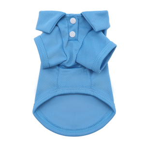 Logo personalizzato pianura traspirante estate Pet Puppy Dog felpa gilet vestiti T-Shirt T-Shirt per cani di <span class=keywords><strong>taglia</strong></span> piccola e media - Product Image 5